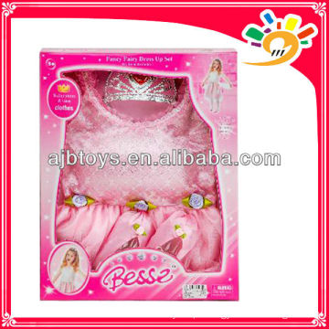 2014 nova princesa bonita rosa vestido de brinquedo para crianças